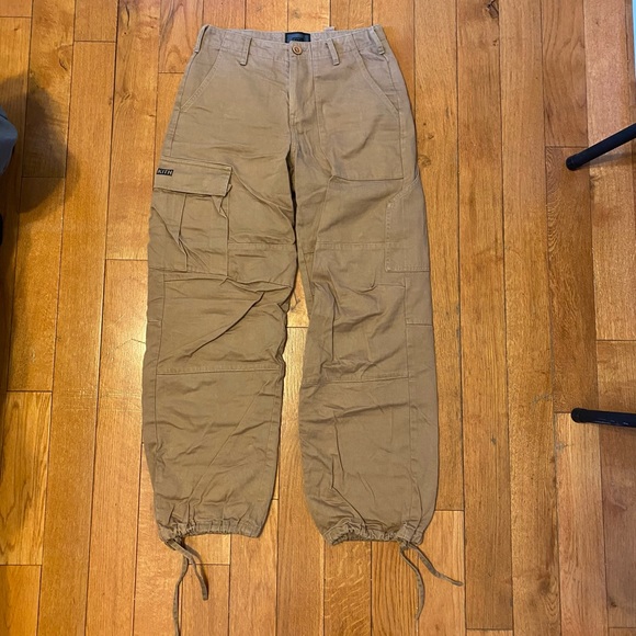 Kith Pants - Kith Pants Jada Cargo Pants Tan